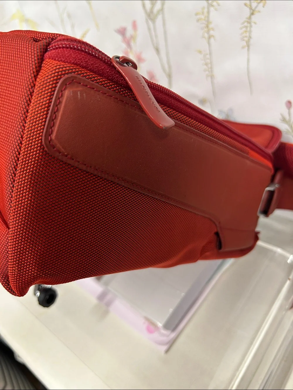Mandarina Duck Red Laptop Shoulder Bag